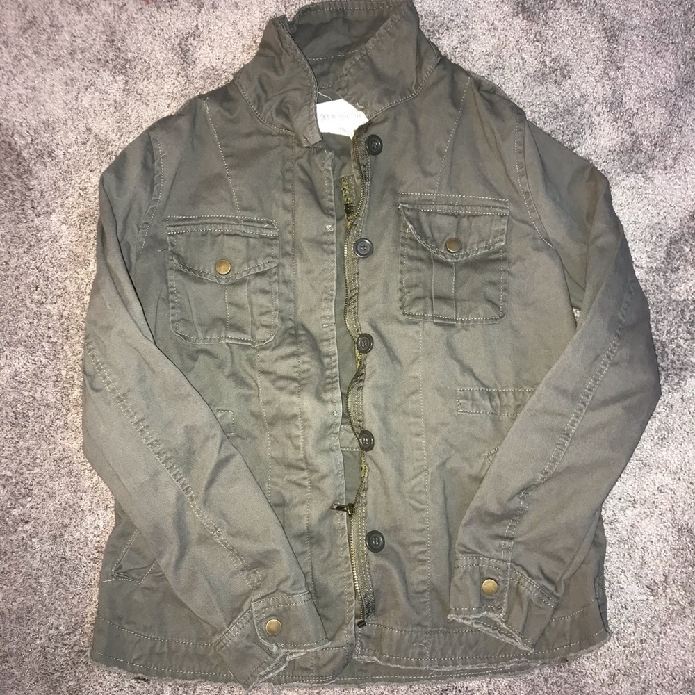 Army green colored jacket